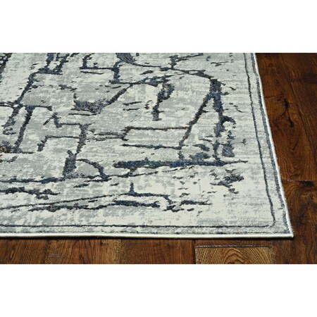 Homeroots 26 x 83 in. Grey Polyester Rug 374799